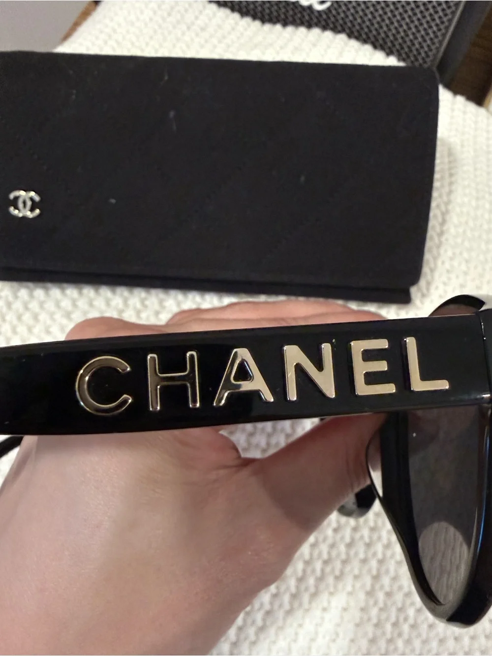 CHANEL Butterfly Sunglasses-Black